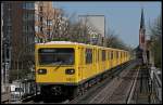 U-Bahn Berlin Wagen 1082 (Typ GI/1E, Baujahr 2007) auf der U2 nach Ruhleben (Berlin Nollendorfplatz 18.04.2010)