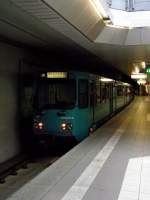 PTB-Wagen in Frankfurt am Main Ostbahnhof am 15.10.11 auf der ...