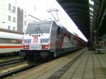 Die Werbelok 146 227-4 ...  J�rg und Patrick Niess 07.02.2010