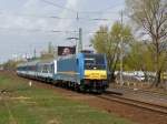 480 015 mit einem IC nach Budapest-Keleti - 05.04.2012 Ferihegy