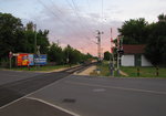 Der Bahnübergang an der Mártírok útja, am 03.06.2016 in Siófok.