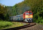 Das Retro-Wochenende in Ungarn begeistert immer viele Eisenbahnfotografen. Die 628 228 (ex. M62 228) ist mit dem Zug 19787 (Tapolca-Balatonfüred) unterwegs kurz nach Pálköve. 
27.28.2023.