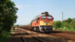 628 328 mit Güterzug in Bodrogkisfalud (24.05.2014)