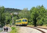 Alle Augen auf den VT 247 509... denn heute bist Du unser Star! - Sonderfahrt auf der vom Personenverkehr 1951 eingestellten Kaltenleutgebnerbahn. Rodaun, 17.6.12