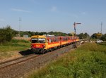 Der 117 359 als R nach Celldömölk am 30.09.2016 unterwegs bei Mezőlak.