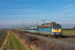 431 070 mit dem IC 905 BAKONY InterCity Szombathely - Budapest-Déli. 31.12.2023 Vép