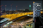 Wien Hauptbahnhof bei Nacht....