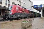 IC934 nach Sopron mit der 470 503  Wilhelm Richard Wagner  der fliegende Holländer in Györ.