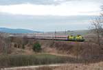 GySEV 1047 503 bringt den OIC 543 nach Wien Westbahnhof. Die Aufnahme entstand am 21.03.2010 zwischen Ollersbach und Neulengbach.