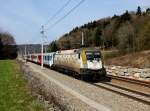 Die 470 010 mit einem REX am 22.03.2014 unterwegs bei Wernstein.