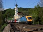 Die 470 005 mit einem REX am 25.04.2014 unterwegs bei Wernstein.