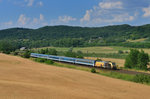 480 005 mit EC 145 am 02.07.2016 bei Szárliget. 