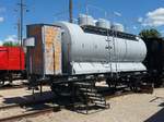 Frisch restaurierter Tankwagen R506007 im Hungarian Railway Museum, Budapest, 18.6.2016