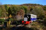 Nicht alltägliche Nostalgiezug am Kindereisenbahn in Budapest: Die G.V.303 war der Star am Wochenende 07-08.