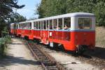 Sommerwagen Baw-nn 50 55 25-01 556-4 am 08.September 2013 als letztes Fahrzeug des Zug 315 bei der Ausfahrt aus dem Bf. Szpjuhszn. 

