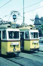 Budapest_Linien 52+49 [3213+3301] am Marx tér_22-07-1975
