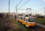 Ein vom Tw. 4288 geführtes Tandem der Type T5C5 im Bereich der Abzweigung Budafok. ( 22.02.2016 ) 