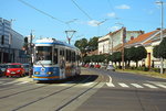 Der KCSV6 506 der Straßenbahn Debrecen ist am 13.06.2011 auf der Perterha utca unterwegs.