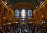Der wohl schönste Bahnhofsbau der Welt - perfekt erhalten und stark frequentiert: die Halle des New Yorker Grand Central Terminal in Manhattan. 20.6.2014