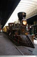 Lake Superior Railroad Museum in Duluth, Minnesota / USA: New Jersey Locomotive and Machine Company - St. Paul and Pacific Steam Locomotive No. 1  William Crooks  von 1861. Aufgenommen am 30. August 2013.