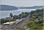 Einige Metro North Züge fahren offensichtlich von Poughkeepsie weiter Richtung Norden nach Albany, der Hauptstadt des Staates New York. (07.10.2017)