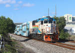 Tri-Rail train P628,. 1420 Miami Airport - Mangonia Park approaches West Palm Beach, 28 Feb 2019