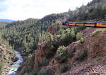 Auf der Rückfahrt genossen wir noch einmal die Fahrt durch die imposante Berglandschaft Colorados. Silverton - Durango, CO, 1.9.2022