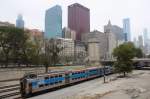 4.10.2013. Chicago, abgestellter Metra-Zug nahe Van Buren Station.