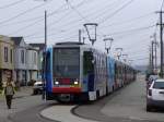 5 Ansaldo Breda LRV'S bei der Endhaltestelle SF-ZOO der Linie L.