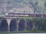 24.7.2012 Rockville Bridge, PA. Norfolk Southern Office Car Special Equipment mit 4 F Units Richtung Pittsburgh. (mehr unter http://www.altoonaworks.info/ocs.html) - Wetter war nicht ideal, aber wann bekommt man so was schon vor die Linse...