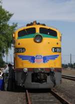12.7.2012 Eugene, OR. Union Pacifics Museumszug mit E-9 im UP Yard. 
