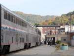 6.10.2013 Cumberland, MD. Amtraks Capitol Limited nach Washington. Kurzer Aufenthalt wg Personalwechsels