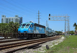 819 departs West Palm Beach whilst working P627, 1300 Mangonia Park-Miami Airport, 21 June 2016