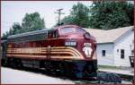 F7B 4268 der Conway Scenic Railroad in Boston & Maine Farbschema. (02.08.1998)