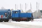 Hier schiebt die blaue ...  Maik Gentzmer 06.01.2010