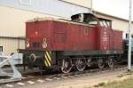 v-60-der-dr---br-105-106---br-345-346 PBSV 05 wartet in Niederg�rne am 30.08.2009 auf neue Arbeit.