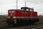 v-60-der-dr---br-105-106---br-345-346 Adam Lok 2 f�hrt am 13.3.10 solo durch Duisburg-Bissingheim