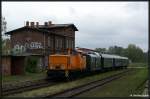 Sonderfahrt der Warener Eisenbahnfreunde am 13.05.2010 aus Waren M�ritz �ber ...