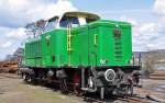 V 65 der B.E.G. (Brohler Eisenbahn Gesellschaft) in Brohl BE ...