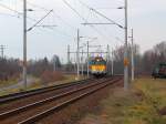 GYSEV V43 332 am 11.Dezember 2007 bei Celld�m�lk.  ...