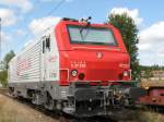 E 37 530 der Veolia Transport,abgestellt in Amstetten/W�rtt. am 6.9.2009 ...