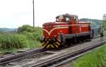 verschiedene Zahnraddiesellok  A027-020  im Stahlwerk Ozd  04.06.80