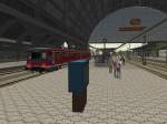 Der Hauptbahnhof Bremen im Train Simulator. (Strecke : German Railroads 2;Die Rollbahn).