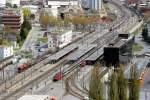 Blick auf den Bahnhof Visp; 20.04.2010  ...