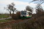 Vogtlandbahn VT 32 der VBG am 18.11.09 zwischen Stenn und Zwickau mit Ziel Zwickau(Sachs.)Hbf.