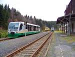 V.l.n.r.: 654 036 (VT36) als VBG83113, 726 002 und 725 ...