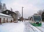 654 040 (VT40) als VBG83110 in Voigtsgr�n, 15.2.010.  ...