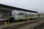 VT04 der Vogtlandbahn am 15.5.2010 in Hof.  ...