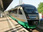 VT 21 (9580 0642 321-3 D-VBG) der Vogtlandbahn wartet in ...