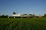Ein 642 der VBG nach Schwandorf auf einer kleinen Br�cke ...